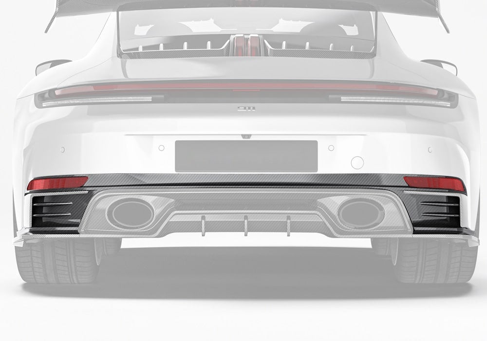 Porsche 911 992.2 Carbon Fibre Upper Rear Diffuser - precision aerodynamic upgrade