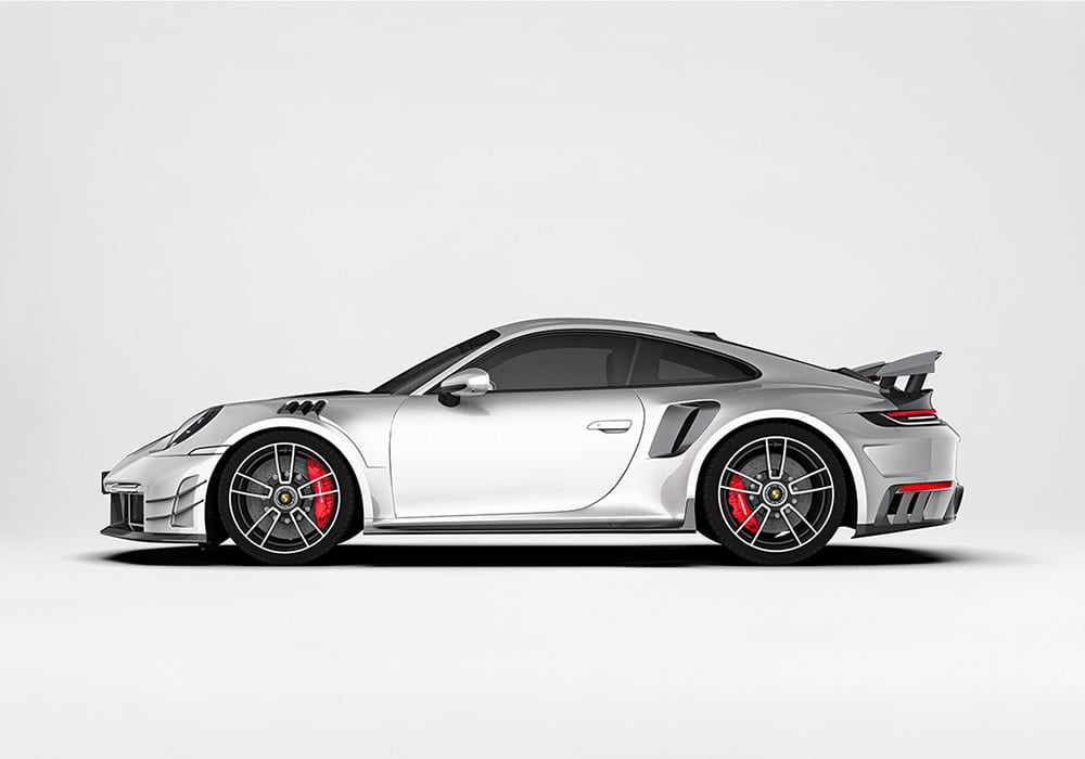 Porsche 911 992 Turbo S Carbon Fibre Aero Kit - full body aerodynamic upgrade