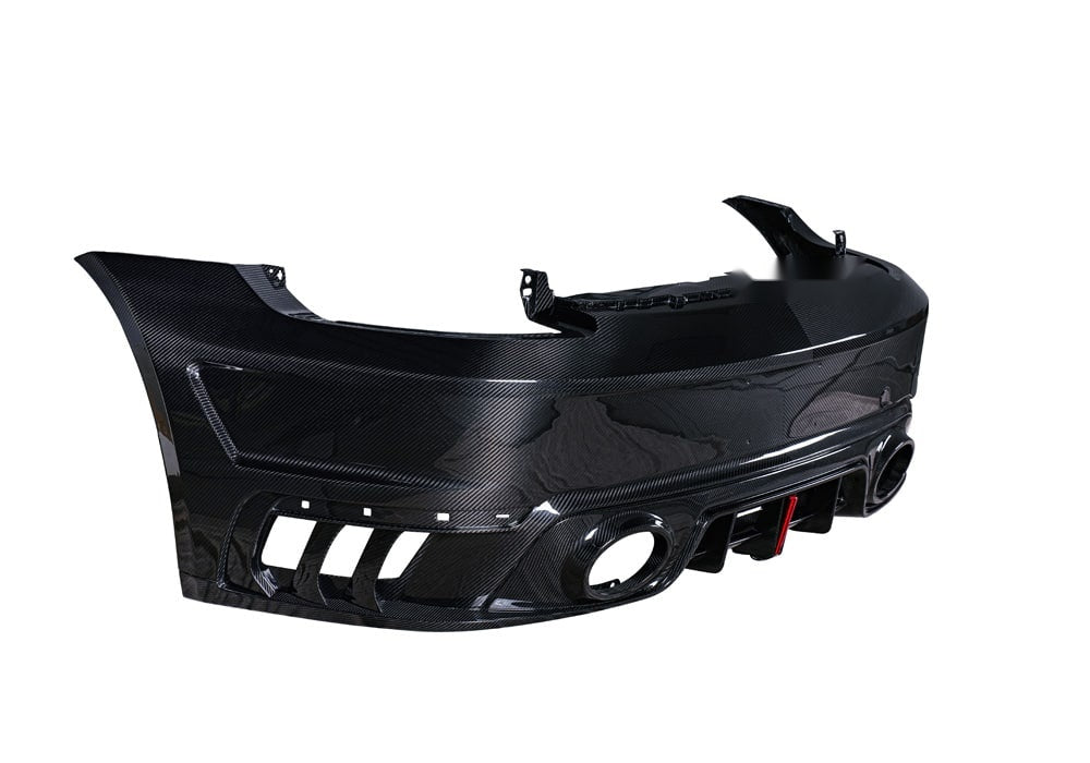 Porsche 911 992 Turbo S Carbon Fibre Rear Bumper with Rear Diffuser - aggressive race-inspired styling upgrade