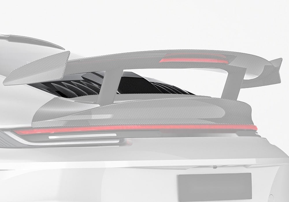 Porsche 911 992 Turbo S Carbon Fibre Rear Engine Lid - lightweight precision upgrade