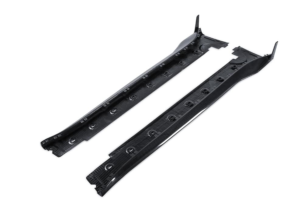 Porsche 911 992 Turbo S Carbon Fibre Side Skirts - aerodynamic race-inspired styling upgrade