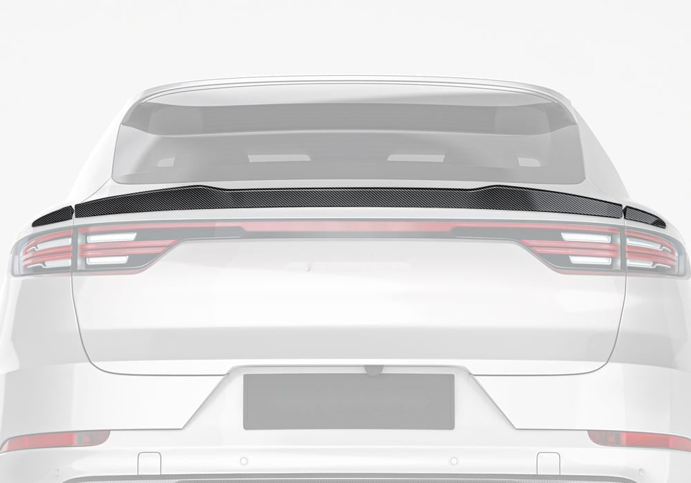 Porsche Cayenne 9YA/9YB Carbon Fibre Rear Spoiler - aerodynamic SUV styling upgrade