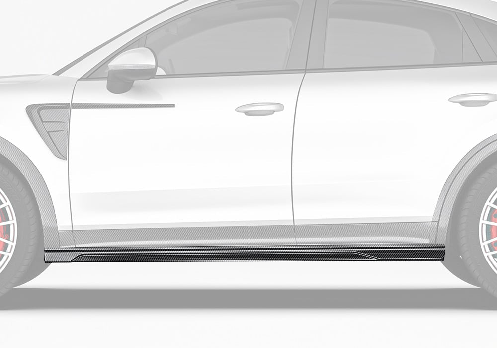 Porsche Cayenne 9YA/9YB Carbon Fibre Side Skirts - aerodynamic SUV styling upgrade