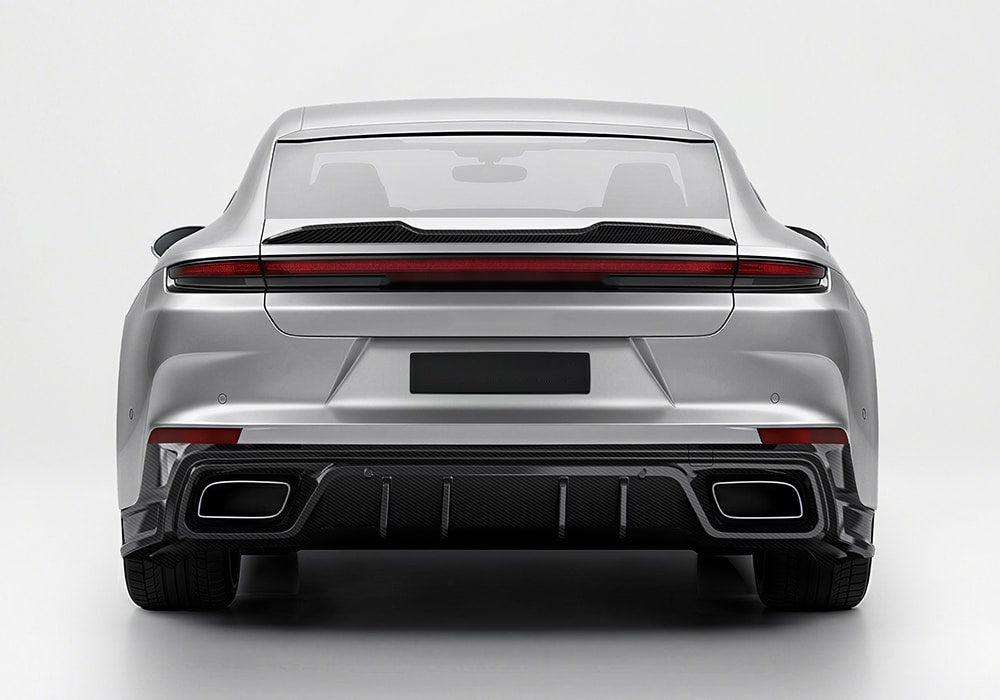 Porsche Panamera 971.2 Carbon Fibre Aero Kit - front splitter, side skirts, rear diffuser and spoiler