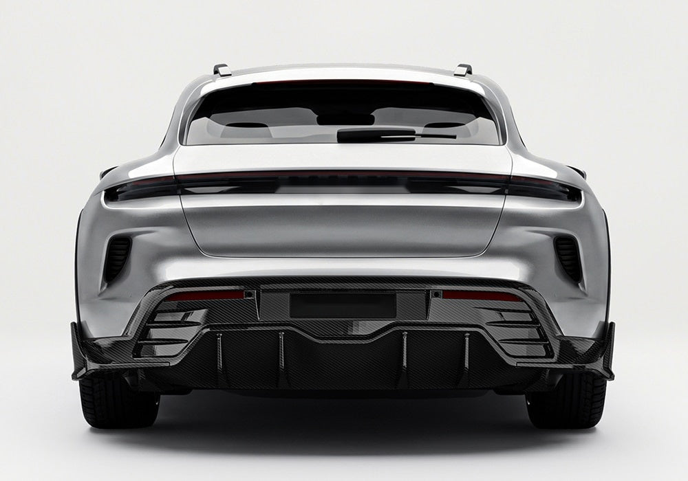Porsche Taycan Carbon Fibre Aero Kit - full body aerodynamic upgrade with gloss finish