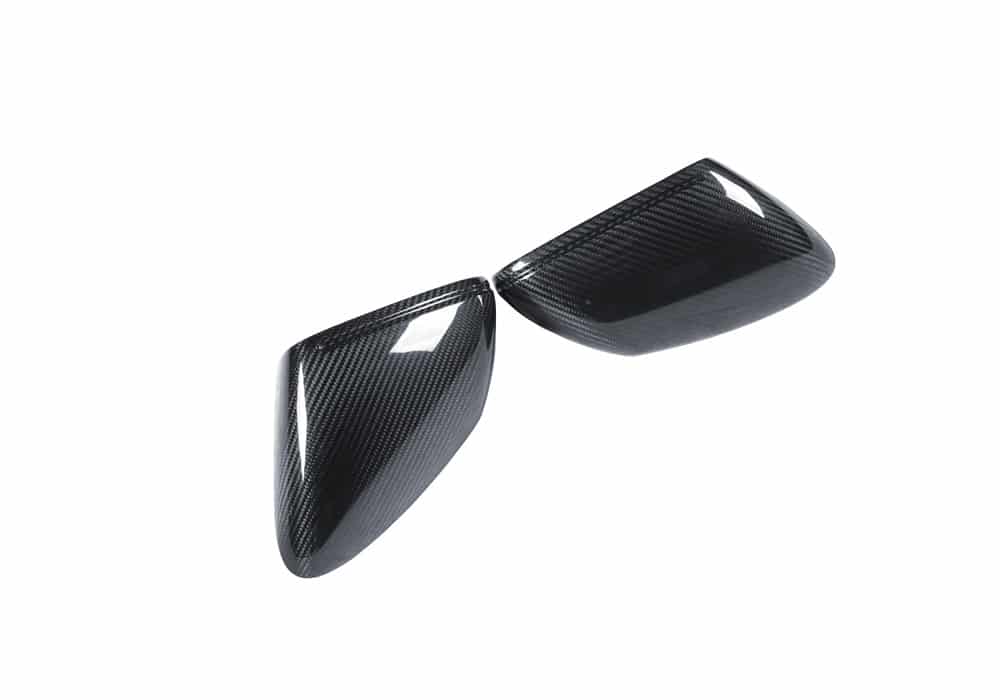 Porsche Taycan Carbon Fibre Mirror Covers - gloss OEM fitment motorsport upgrade