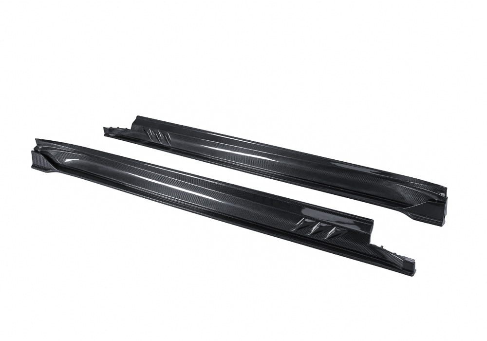 Porsche Taycan Carbon Fibre Side Skirts - aerodynamic sill extensions for enhanced styling