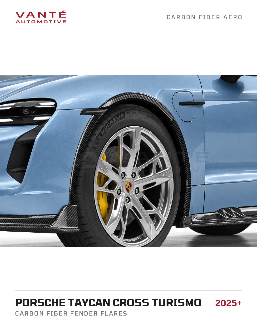 Porsche Taycan Cross Turismo Carbon Fibre Fender Flares