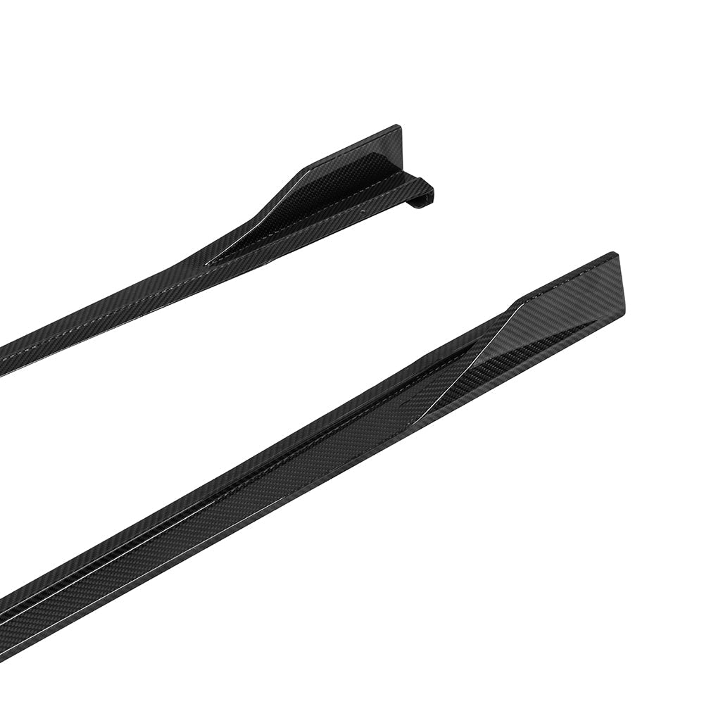 Audi RS3 8Y Carbon Fibre Side Skirts - prepreg dry carbon with gloss finish