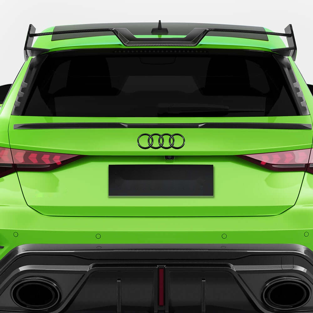 Audi RS3 Sportback 8Y Carbon Fibre Rear Spoiler - dry prepreg gloss finish OEM fitment