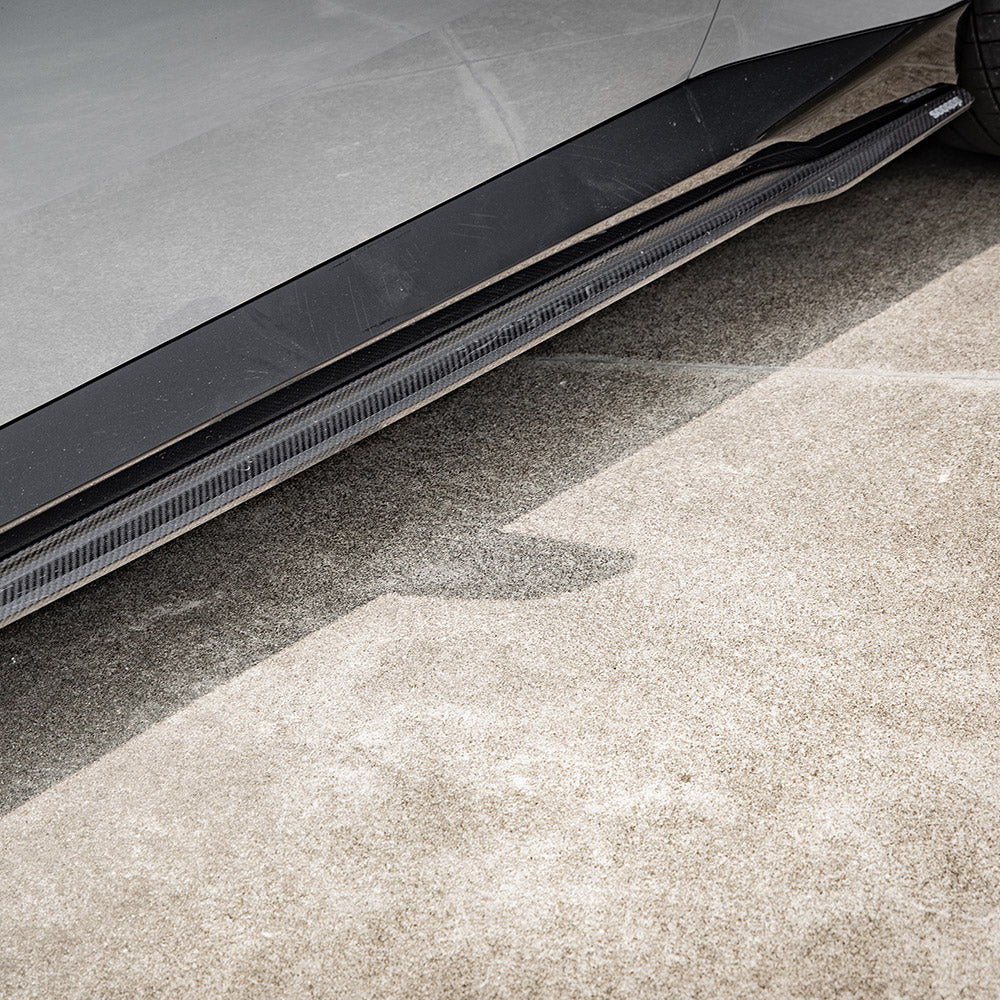 BMW 2 Series G42 Prepreg Carbon Fibre Side Skirts - gloss finish OEM fitment upgrade