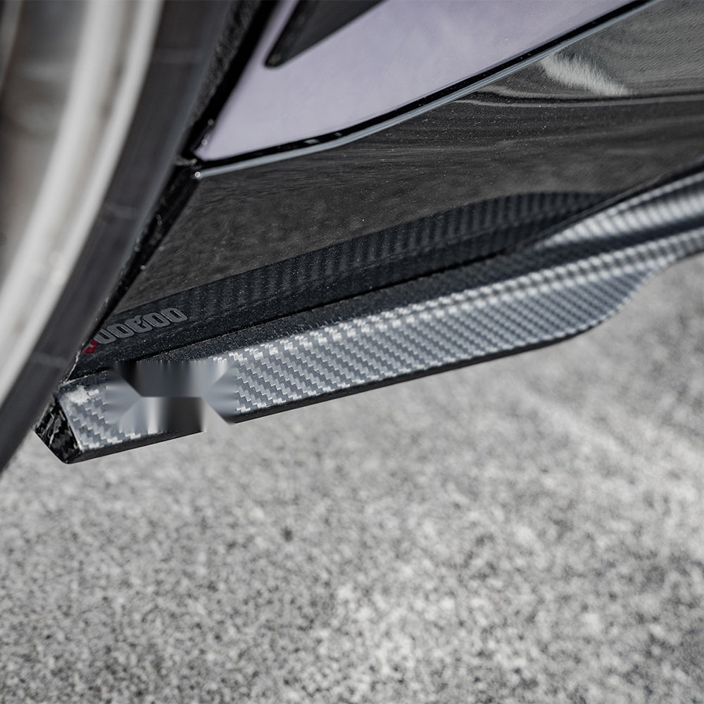 BMW 2 Series G42 Prepreg Carbon Fibre Side Skirts - gloss finish OEM fitment upgrade