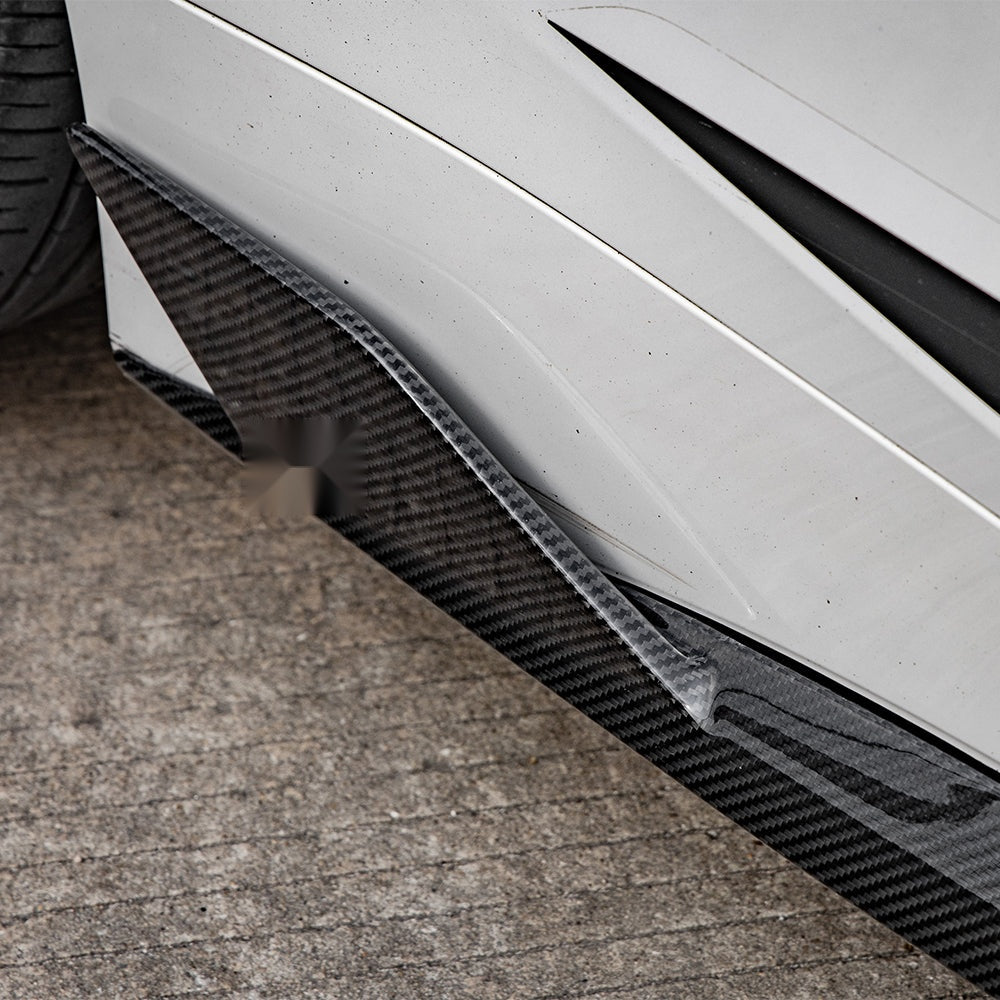 BMW 4 Series G22 Prepreg Carbon Fibre Side Skirts - precision 3D-scanned OEM fitment upgrade