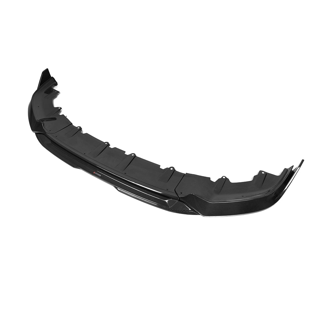 BMW 5 Series G60 Prepreg Carbon Fibre Front Lip - aggressive aerodynamic styling upgrade