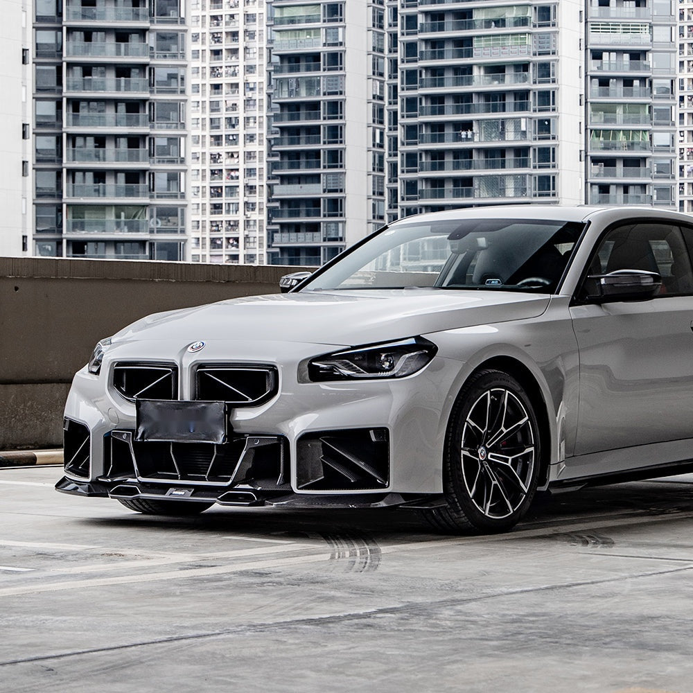 BMW M2 G87 Prepreg Carbon Fibre Air Inlets - dual-bar design aggressive front end upgrade