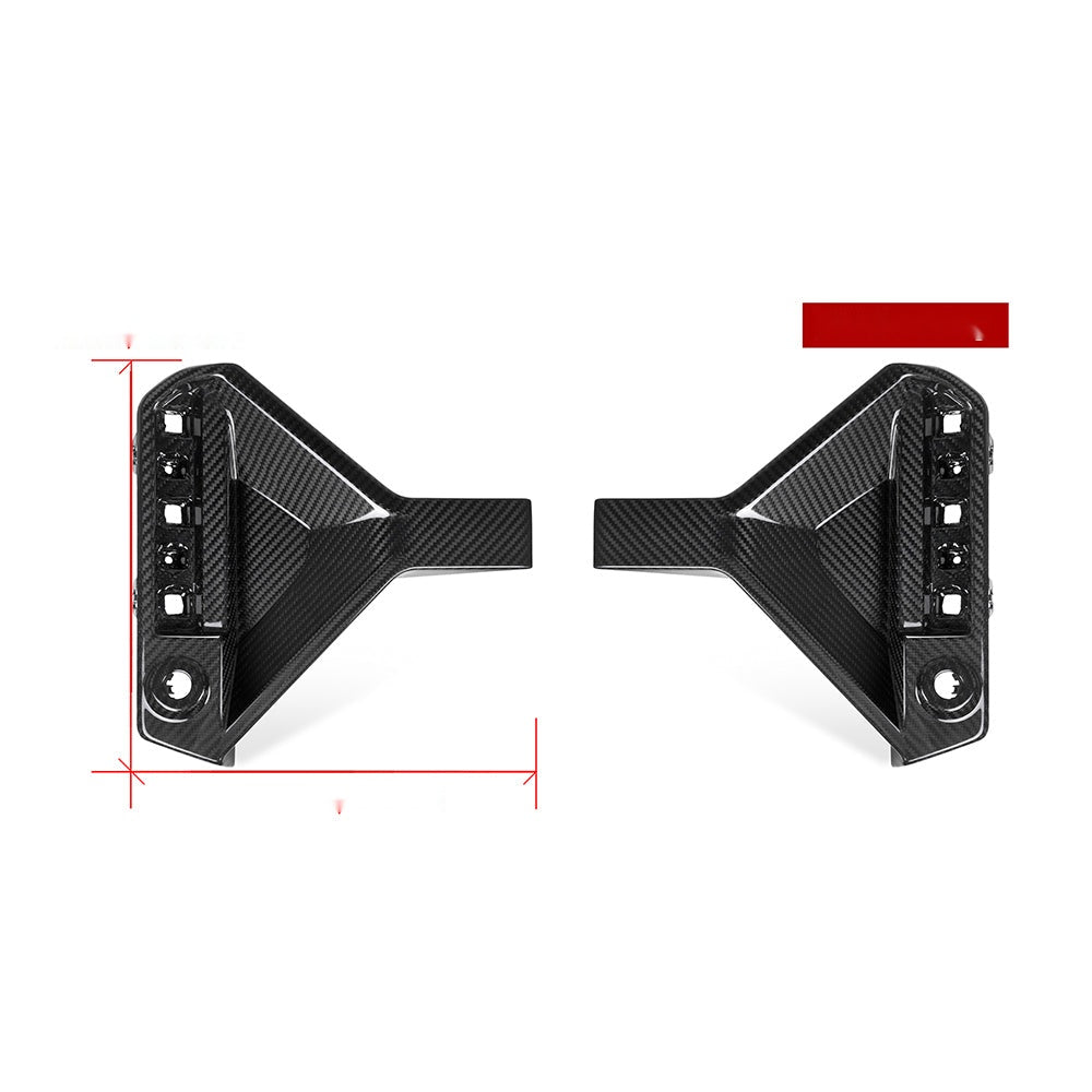 BMW M2 G87 Carbon Fibre Rear Bumper Inserts - prepreg gloss finish OEM fitment