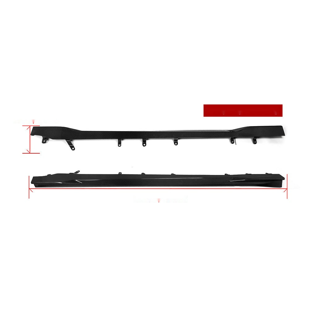 BMW M2 G87 Prepreg Carbon Fibre Side Skirts - precision 3D scanned OEM fitment