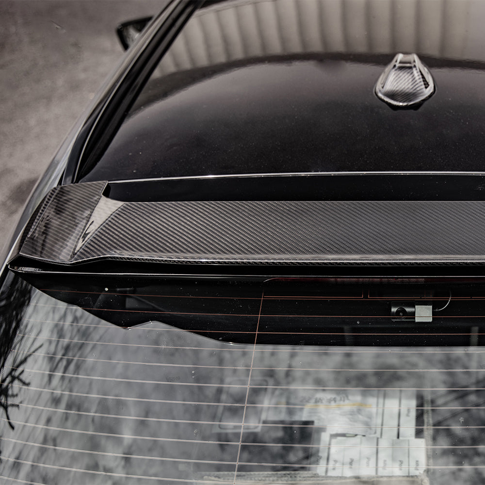 BMW M3 G81 Prepreg Carbon Fibre Top Spoiler - double-layer gloss finish touring upgrade