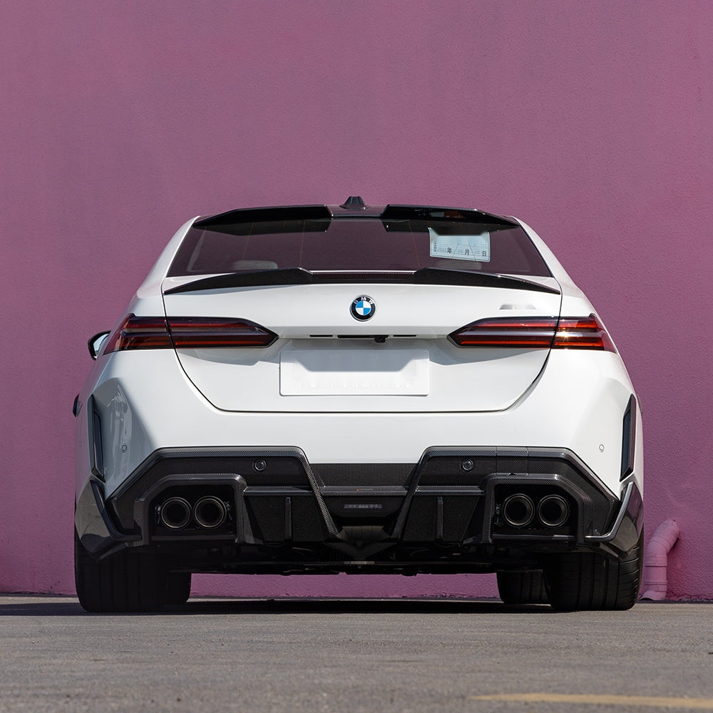 BMW M5 G90 Prepreg Carbon Fibre Rear Spoiler - lightweight track-inspired boot spoiler upgrade