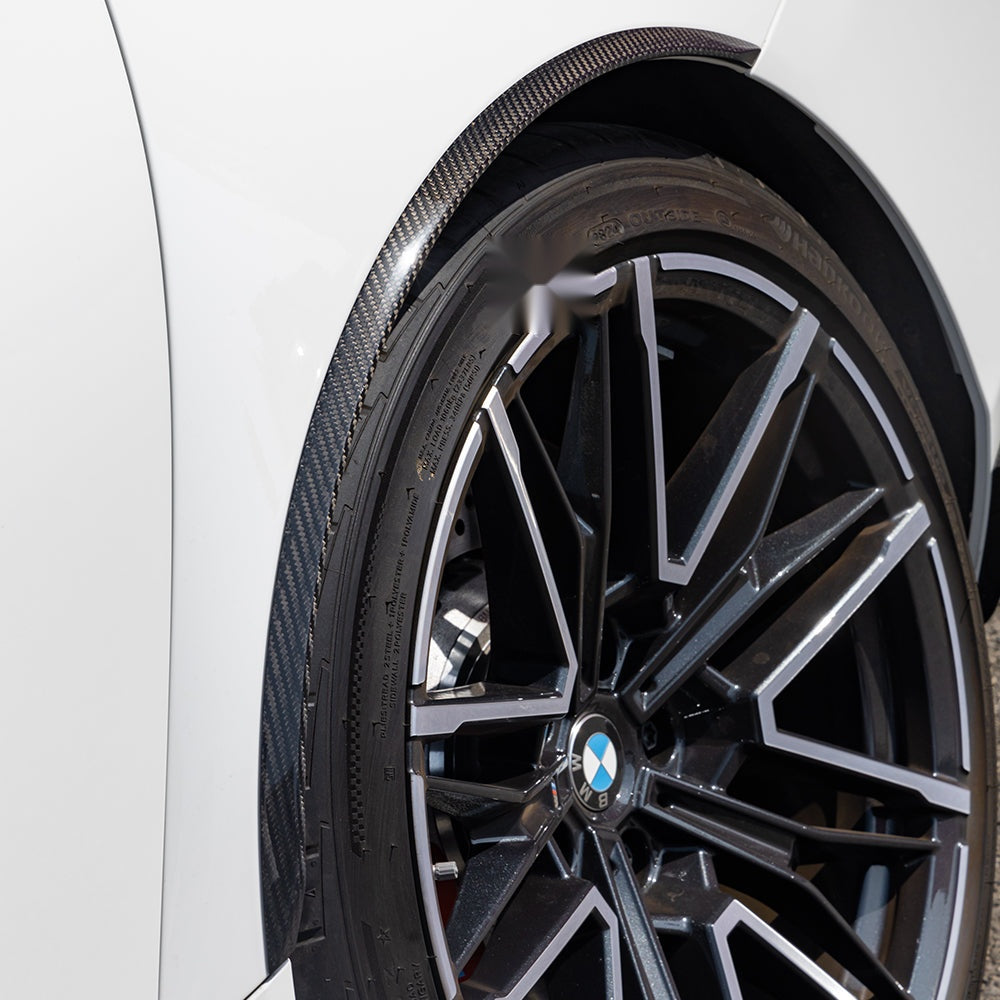 BMW M5 G90 Carbon Fibre Wheel Arch Trim - prepreg dry carbon with gloss UV clearcoat