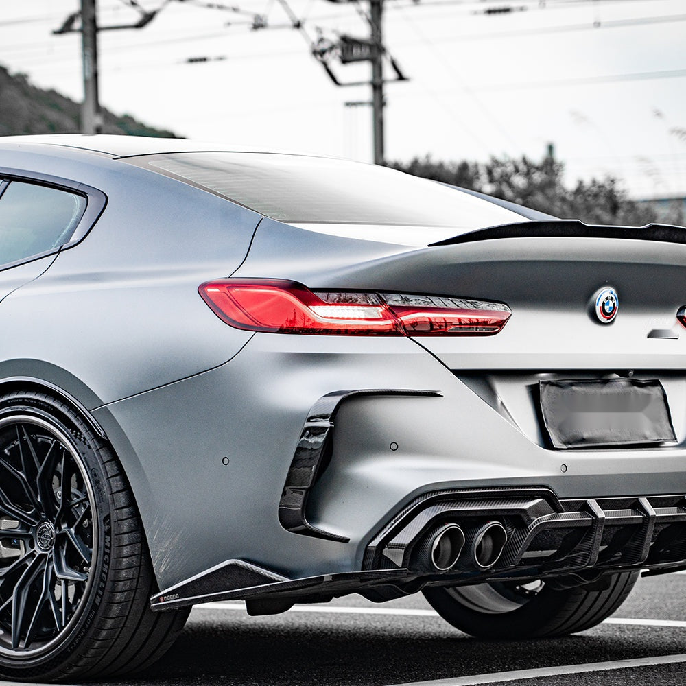 BMW M8 F93 Gran Coupé Carbon Fibre Rear Vent Trim - prepreg gloss finish motorsport upgrade