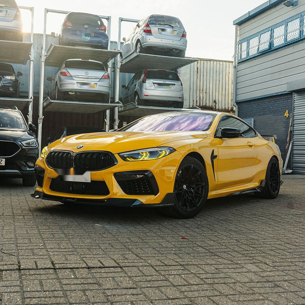 BMW M8 F9x Carbon Fibre Front Lip - prepreg track-inspired front splitter upgrade