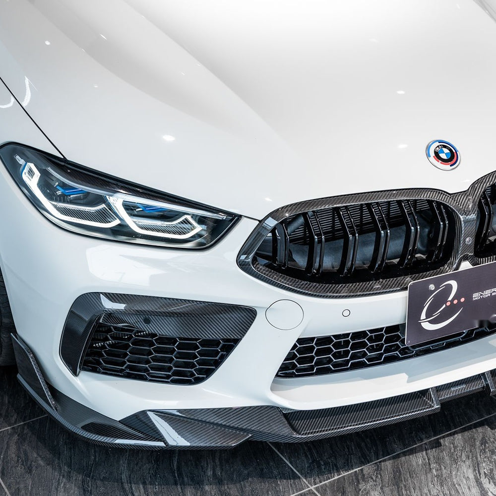BMW M8 F9x Carbon Fibre Front Lip - prepreg track-inspired front splitter upgrade