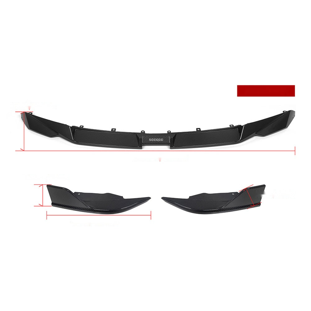 BMW M8 F9x Carbon Fibre Front Lip - prepreg track-inspired front splitter upgrade