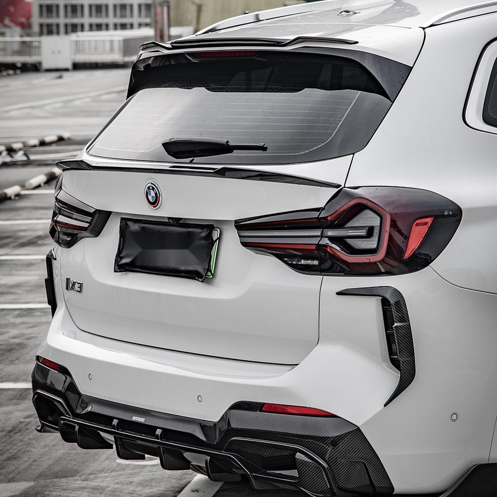 BMW X3 G01 Prepreg Carbon Fibre Top Spoiler - seamless OEM-style fitment with gloss finish