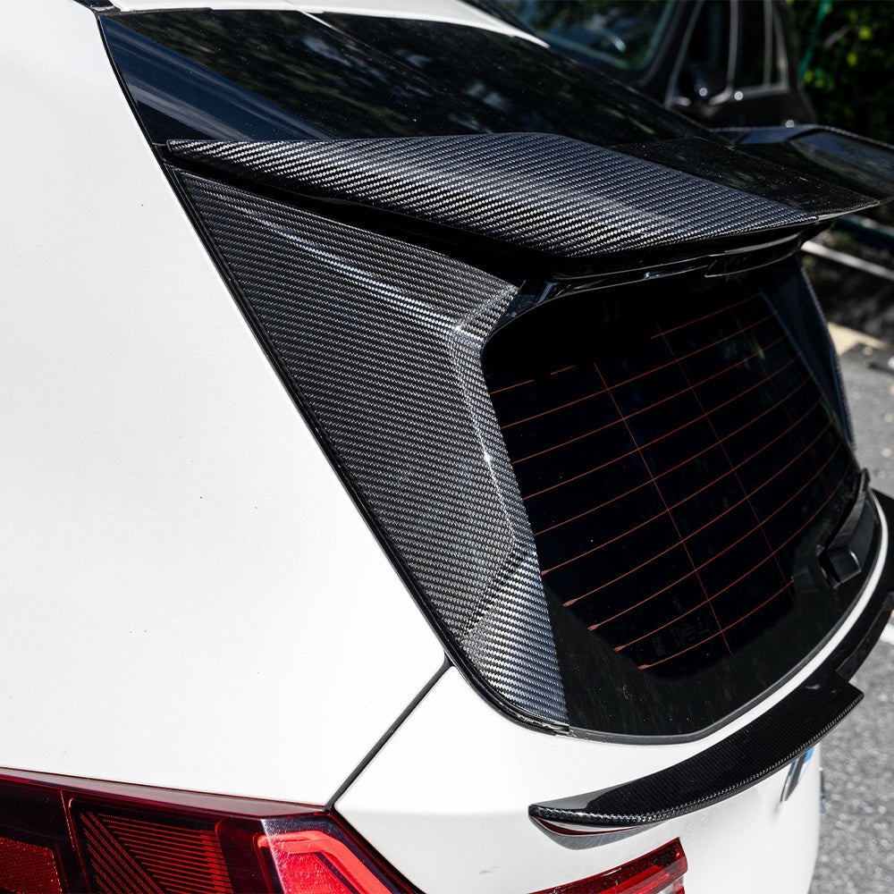 BMW X3 G45 Prepreg Carbon Fibre Rear Window Fins - gloss finish aerodynamic trim upgrade