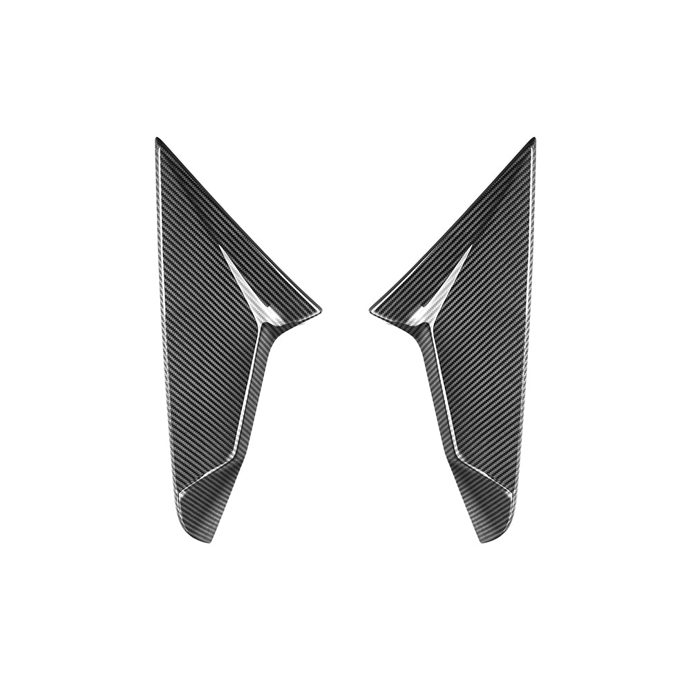 BMW X3 G45 Prepreg Carbon Fibre Rear Window Fins - gloss finish aerodynamic trim upgrade