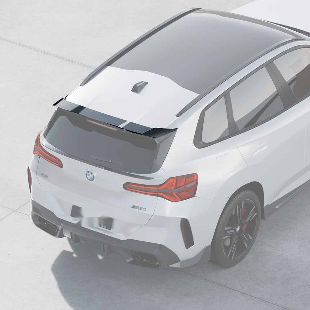 BMW X3 G45 Carbon Fibre Top Spoiler - prepreg dry carbon roof spoiler upgrade