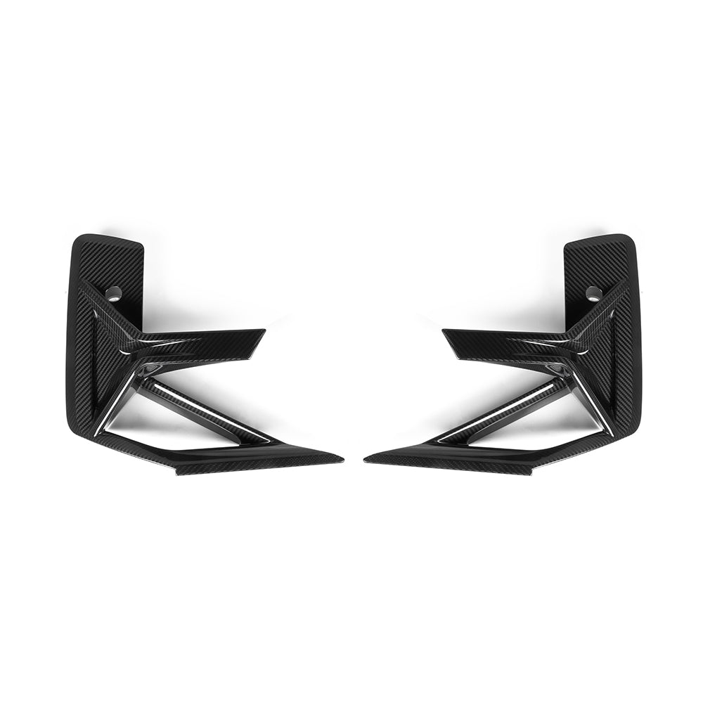BMW X3M F97 LCI Carbon Fibre Air Inlets - prepreg front vent upgrade with gloss finish
