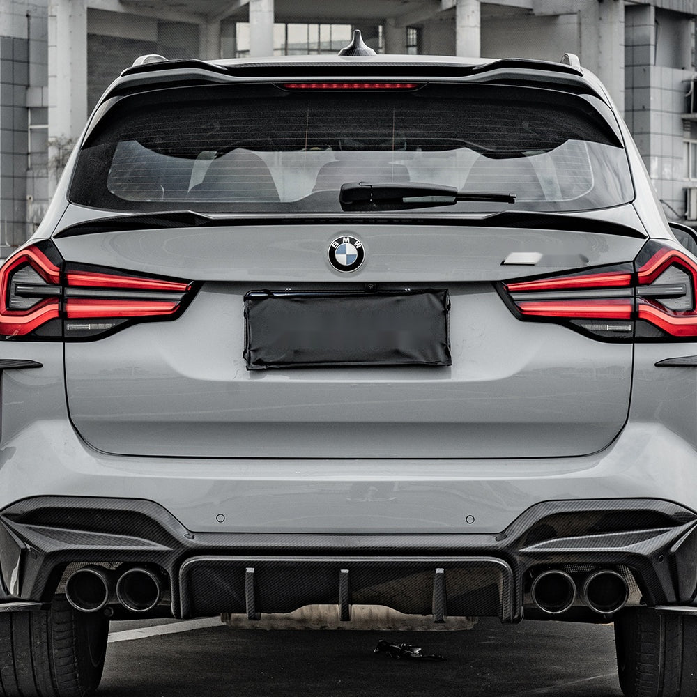 BMW X3M F97 Prepreg Carbon Fibre Top Spoiler - lightweight OEM-style roof spoiler upgrade