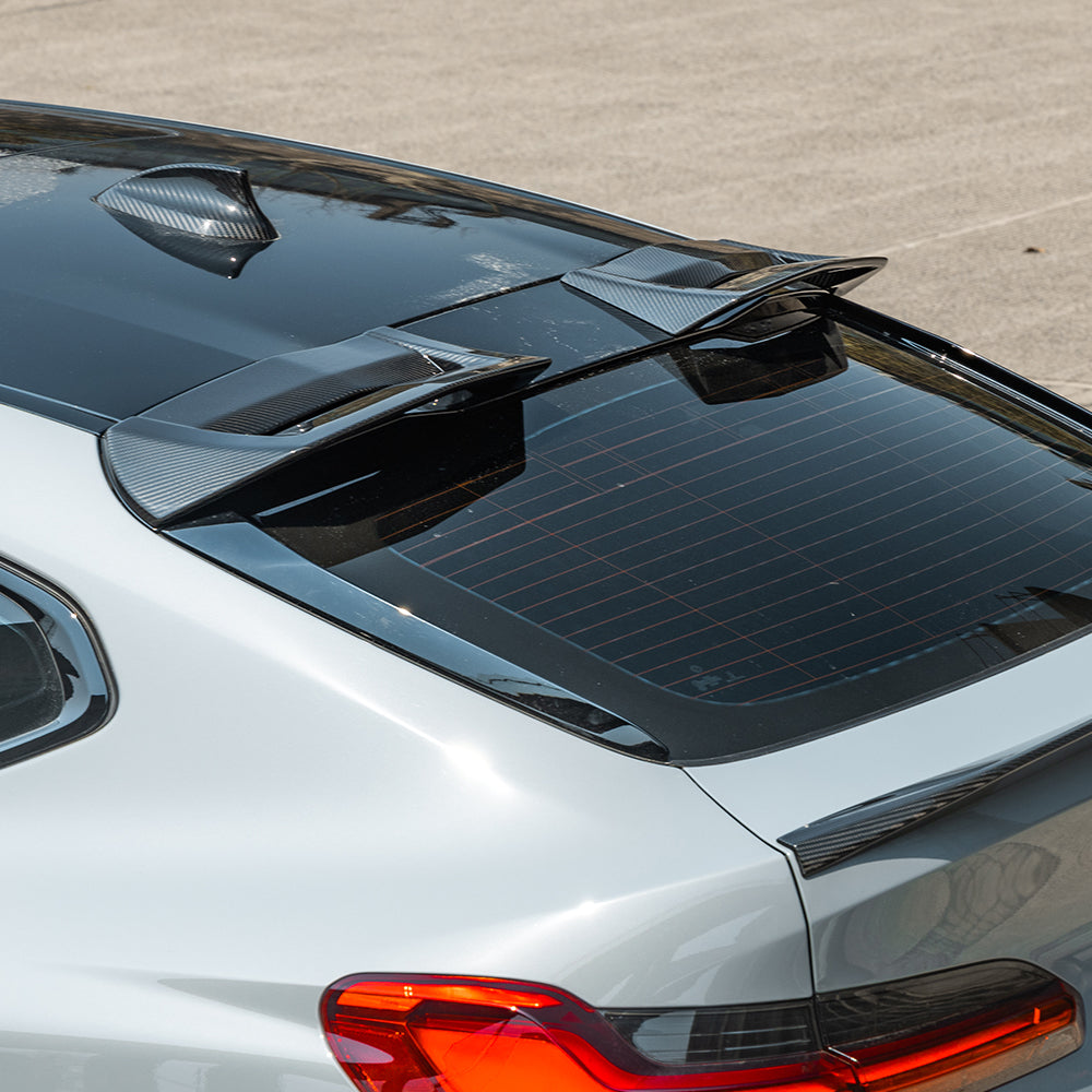 BMW X4M F98 Prepreg Carbon Fibre Top Spoiler - dual-vent aerodynamic upgrade