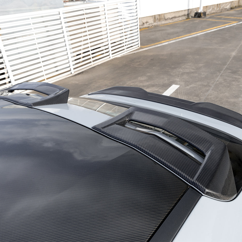 BMW X4M F98 Prepreg Carbon Fibre Top Spoiler - dual-vent aerodynamic upgrade