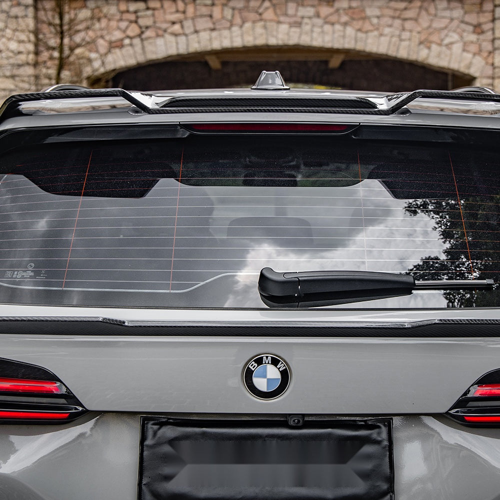 BMW X5 G05 Prepreg Carbon Fibre Rear Spoiler - gloss finish boot lid upgrade