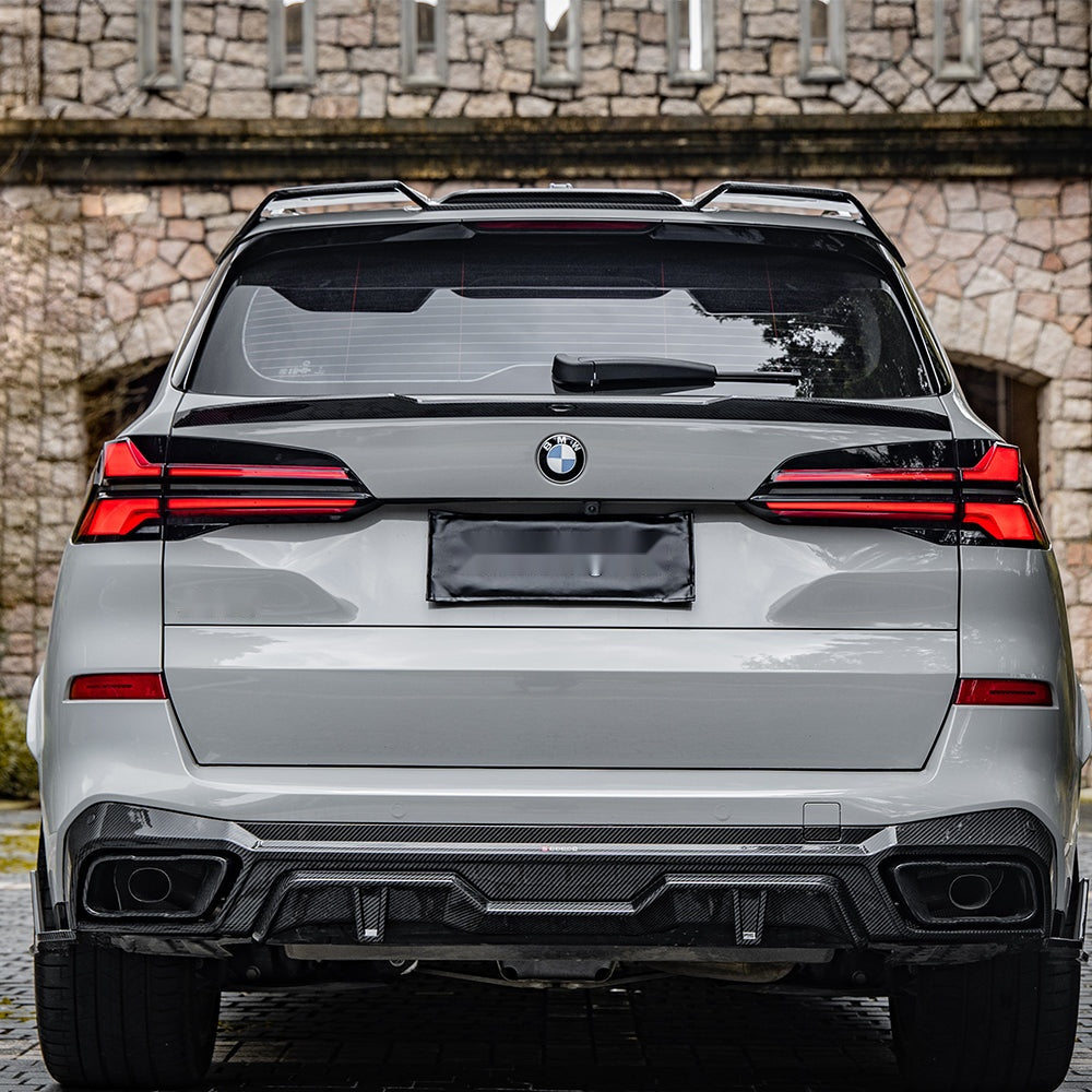 BMW X5 G05 Prepreg Carbon Fibre Rear Spoiler - gloss finish boot lid upgrade