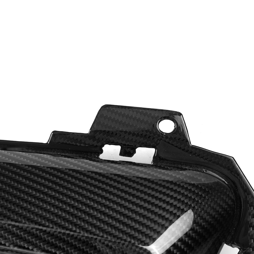 BMW X5M F95 LCI Carbon Fibre Air Duct - prepreg weave with gloss clearcoat finish