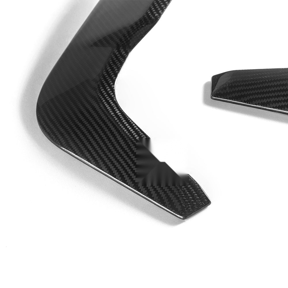 BMW X6M F96 Prepreg Carbon Fibre Rear Bumper Insert - gloss finish OEM fitment upgrade