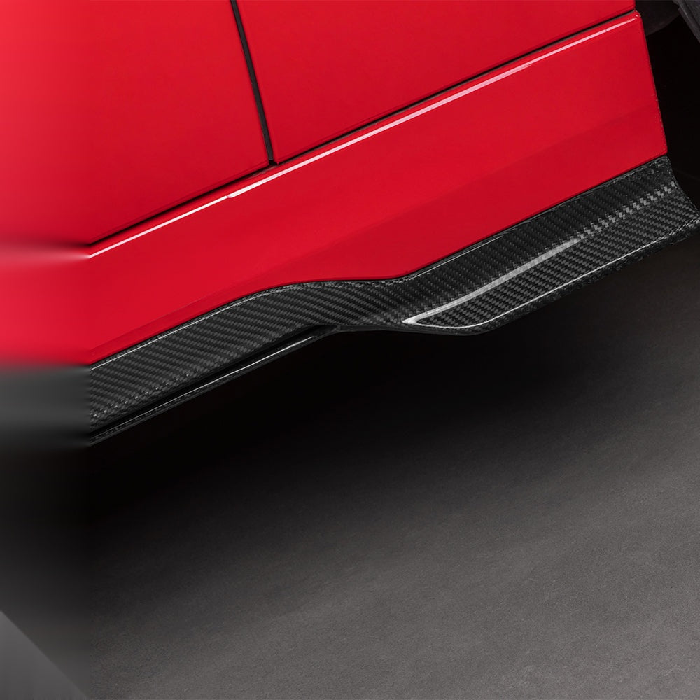 BMW X6M F96 Prepreg Carbon Fibre Side Skirts - aerodynamic winglets gloss finish