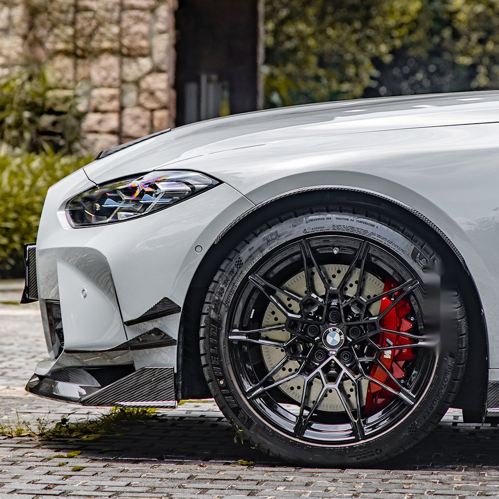 BMW M3 M4 G8x Prepreg Carbon Fibre Front Lip - aggressive aero upgrade for G80 G82