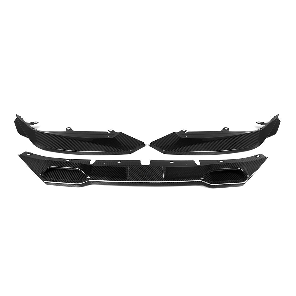 BMW M2 G87 Prepreg Carbon Fibre Front Lip - aggressive dual air inlet splitter upgrade