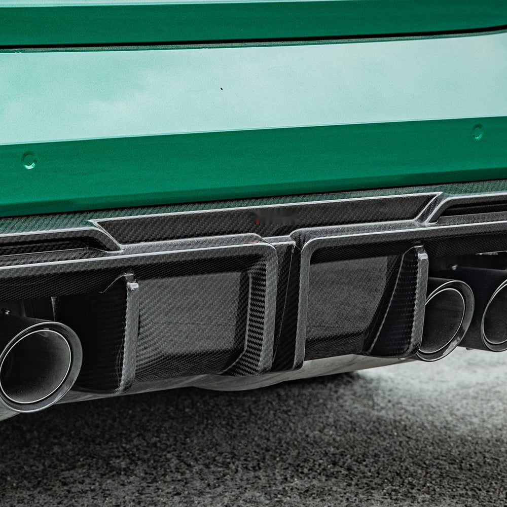 BMW M3 G80 G81 Prepreg Carbon Fibre Rear Diffuser - aggressive OEM-fit aero upgrade