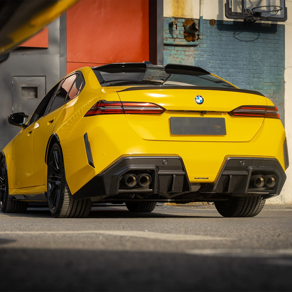 BMW M5 G90 Prepreg Carbon Fibre Rear Diffuser - sculpted blade-inspired upgrade