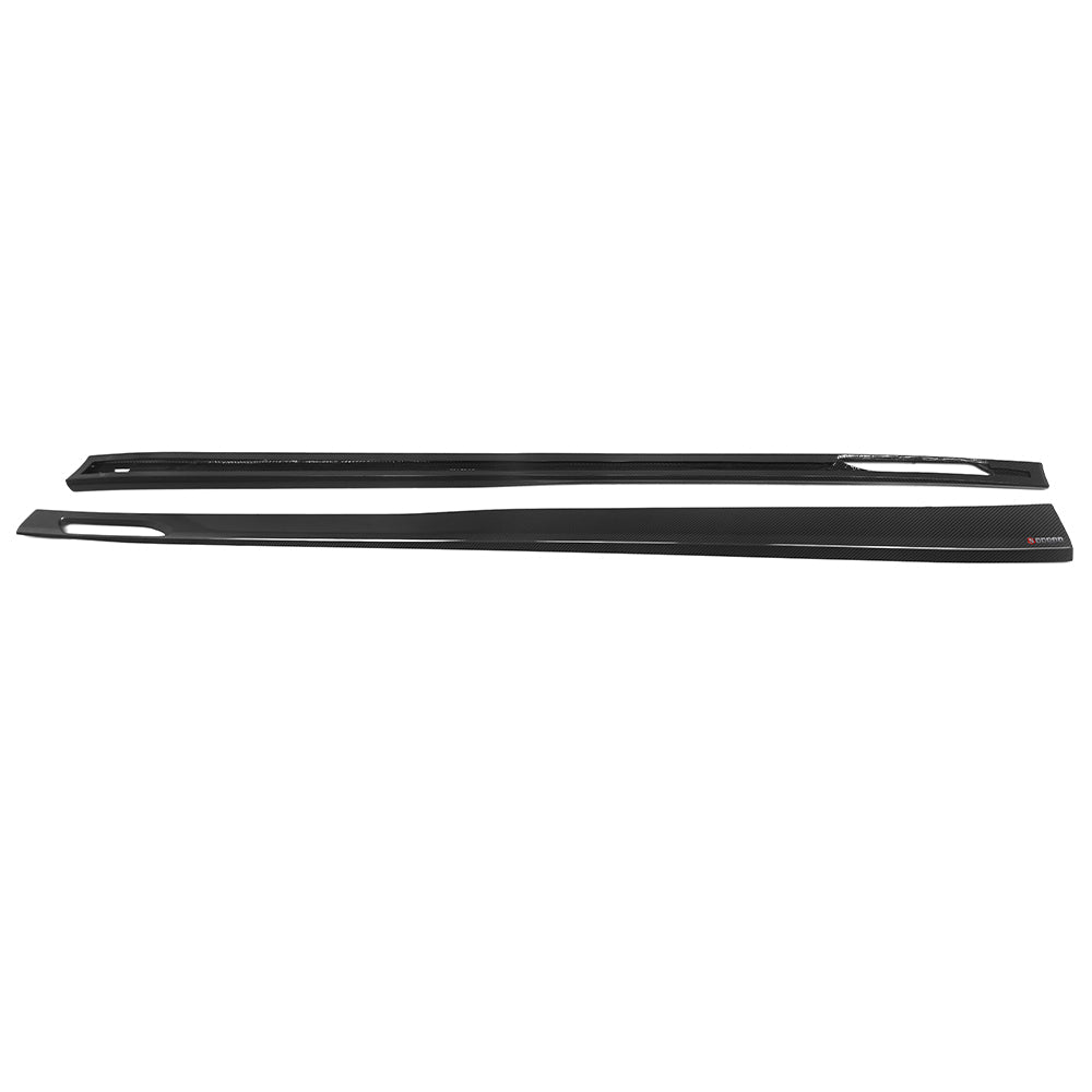BMW M5 G90 Prepreg Carbon Fibre Side Skirts - OEM+ fitment sill extension upgrade