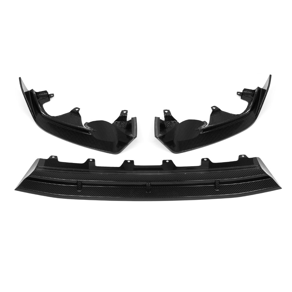 BMW X3 G01 LCI Prepreg Carbon Fibre Front Lip with dual side winglets - OEM fitment upgrade