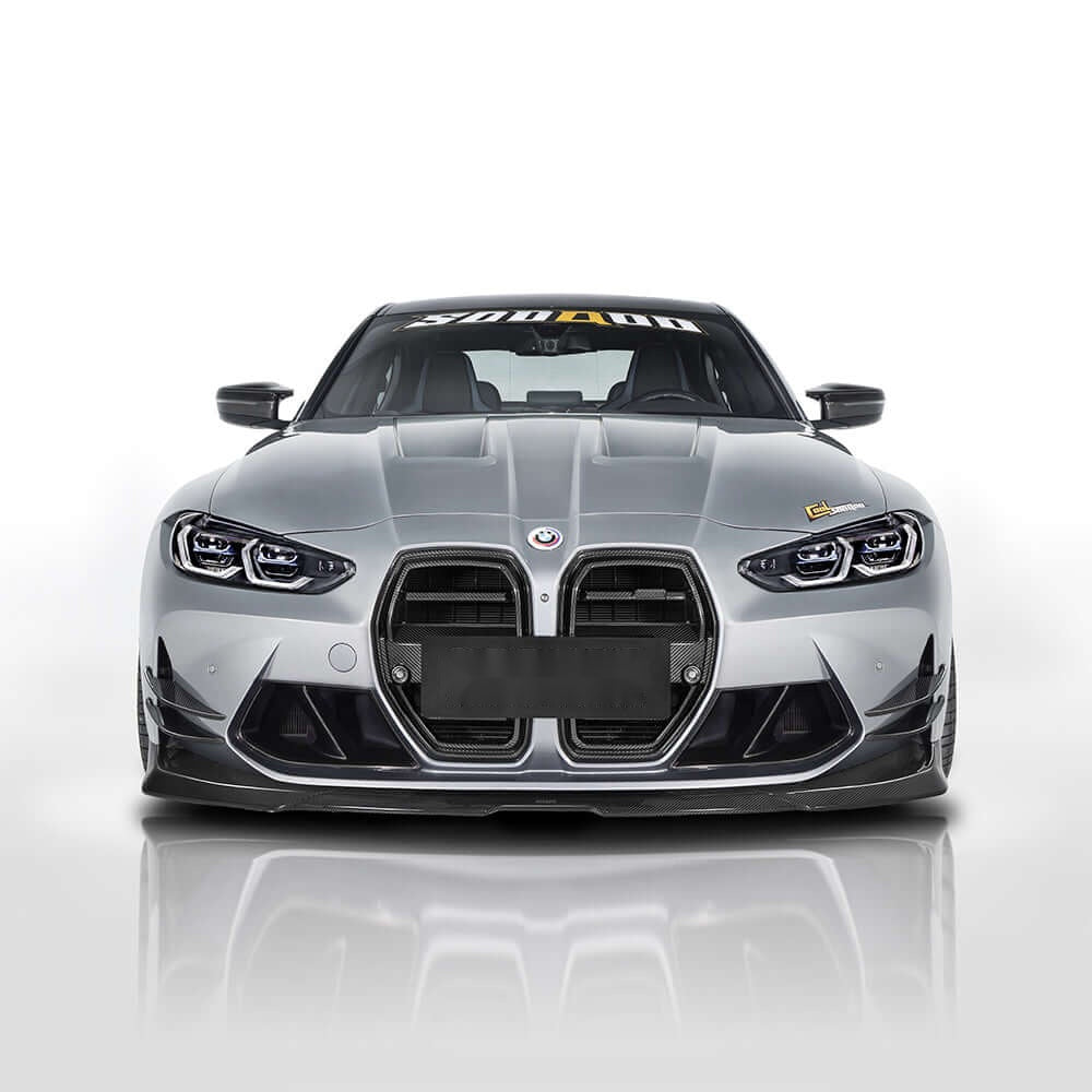 BMW M3 M4 G8x Carbon Fibre Front Lip - prepreg dry carbon aerodynamic upgrade