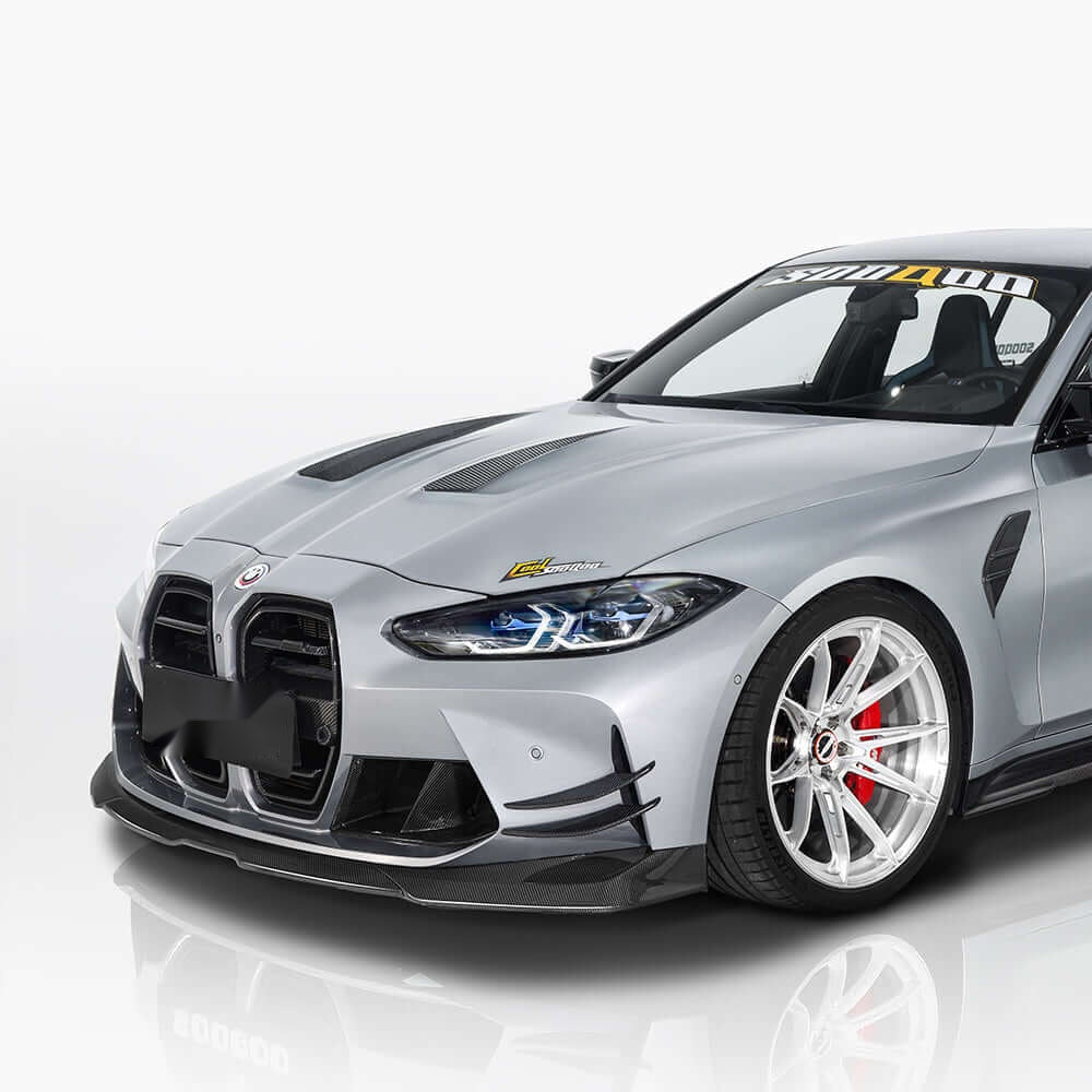 BMW M3 M4 G8x Carbon Fibre Front Lip - prepreg dry carbon aerodynamic upgrade