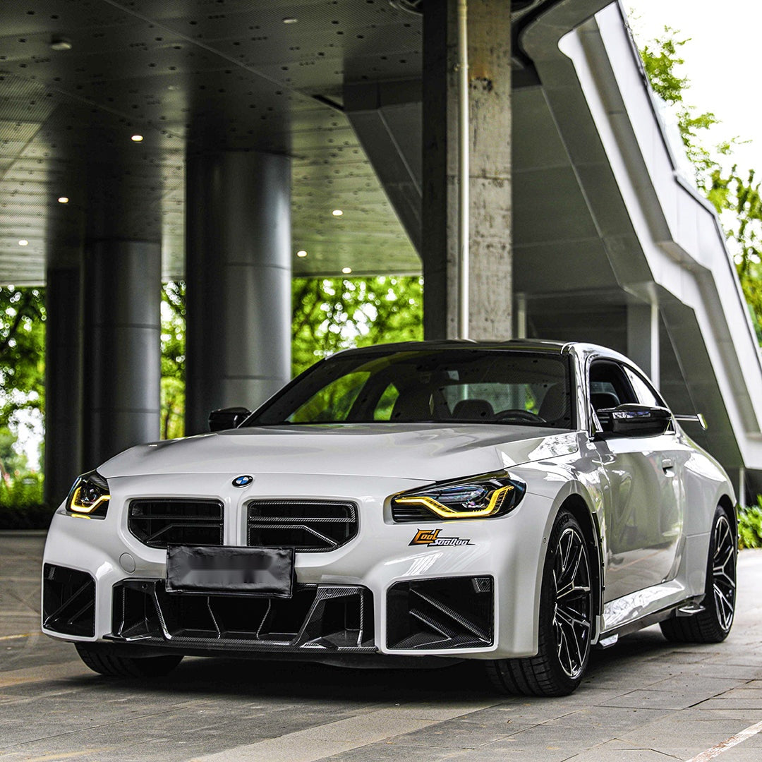 BMW M2 G87 Prepreg Carbon Fibre Front Grille - aggressive motorsport styling upgrade